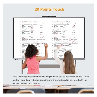 75 Inch All-in-one PC Smart Board Interactive Whiteboard 4k Touch Screen Panel For School