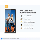 75 Inch Full Screen Indoor 4K Ads Display Floor Standing Advertising Player Info Poster WIFI Android LCD Digital Signage
