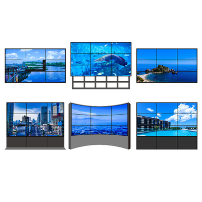 Full Hd Wifi Lcd Wall Screen 1920x1080 RGB 3.5mm Anti Collision With Tempered Glass